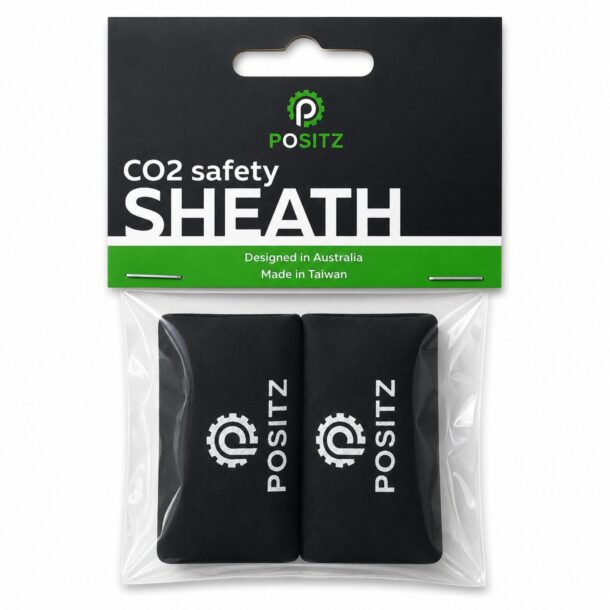 Positz CO2 Safety Sheath – Anti-Freeze Insulating Sleeve for 16g Cartridges Positz CO2 Safety Sheath – Anti-Freeze Sleeve for 16g Cartridges (in packaging)
