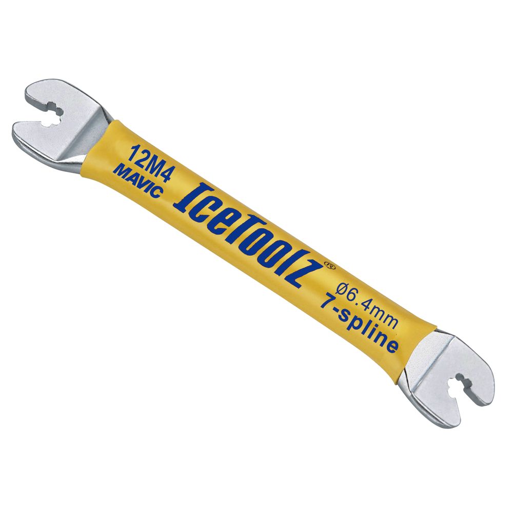 IceToolz 12M4 Mavic Spoke Wrench Double Ended - 6.4mm, 7-Spline IceToolz 12M4 Double Ended Spoke Wrench for Mavic Wheels