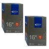 Schwalbe SV3 Inner Tubes – 16 x 1.75-2.40, Presta 40mm Valve (2 Pack) Schwalbe SV3 16in Schwalbe SV3 Inner Tubes – 16 x 1.75-2.40, Presta 40mm Valve (2 Pack)