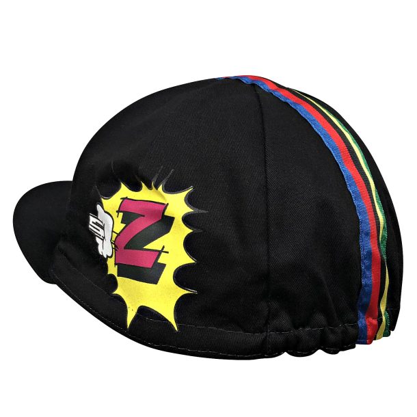 Z Team Cap in Honour of Greg LeMond World Champion Black Rear Z Team Cycling Cap – Greg LeMond World Champion Edition (Black) | Made in Italy