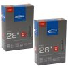 Schwalbe SV20 Extra Light Race Tubes – 700 x 18-25c, Presta 40mm Valve (2 Pack) Schwalbe SV20 Schwalbe SV20 Extra Light Race Tubes – 700 x 18-25c, Presta 40mm Valve (2 Pack)