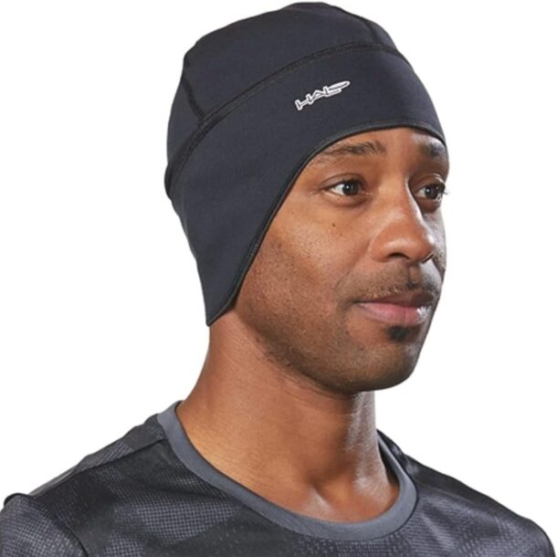 Halo Headbands Anti-Freeze Winter Cycling Skull Cap with SweatSeal - Black