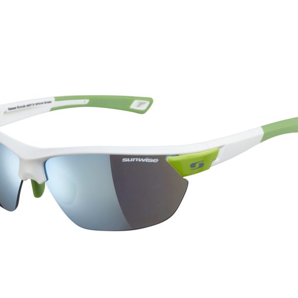 Sunwise Kennington Sunglasses with 3 Interchangeable Lenses - White Frame