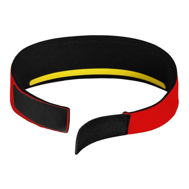 Halo Headbands "V" Velcro with SweatSeal Red2 Halo Headbands "V" Velcro with SweatSeal