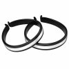 Positz Pair of High Visibility Reflective Bicycle Trouser Clips Black Silver