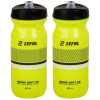 Zefal M65 Sense Soft Water Bottles – 650ml, Neon Yellow (2 Pack)