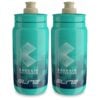Elite Fly Bahrain-Victorious Pro Cycling Team Water Bottles in Bianchi Celeste 550ml 2 Pack