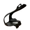 Positz Toe Clips for Straps side view Positz Toe Clips and Straps Set for Bicycle Pedals