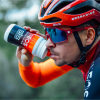 Elite Fly Cycling Water Bottles – Team Ineos Grenadiers, 550ml (2 Pack) Elite Fly Water Bottles Team Ineos Grenadier (in use)