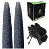 Positz Core Anti-Puncture Road Bike Bundle – 2 Tyres & 2 Tubes, 700x25c, Presta Positz Road Bike Value Bundle of 2 Tyres and 2 Tubes 700 x 25c 25 622 Presta 48mm Positz Core Anti-Puncture Road Bike Bundle – 2 Tyres & 2 Tubes, 700x25c, Presta