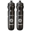 Positz Boost 1000 Water Bottles - 1 Litre, Black (2 Pack) Positz 1 Litre Boost Water Bottles (2 Pack)