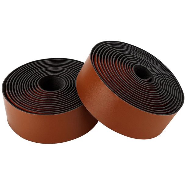 Positz Retro Handlebar Tape – Synthetic Leather Brown