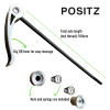 Positz Heavy Duty Skewer | Rear Wheel | Quick Release Positz Heavy Duty Bicycle Rear Wheel Skewer Quick Release (infographic)