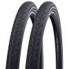 Schwalbe Road Cruiser Green Compound K-Guard Reflective Tyres 26 x 1.75 (47-559) Black (2 Pack) Schwalbe Road Cruiser Tyres