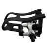 Positz Heavy Duty Bike Pedals with Toe Clips and Straps 9/16in Positz Heavy Duty Bike Pedals with Toe Clips and Straps