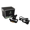 Positz Heavy Duty Bike Pedals with Toe Clips and Straps 9/16in Positz Heavy Duty Bike Pedals with Toe Clips and Straps