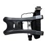 Positz Heavy Duty Bike Pedals with Toe Clips and Straps 9/16in Positz Heavy Duty Bike Pedals with Toe Clips and Straps
