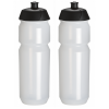 Tacx Shiva Cycling Water Bottles – 750ml, Clear Transparent (2 Pack)