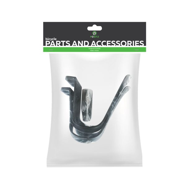Positz Bicycle Toe Cages Strapless Pedal Clips Pair