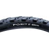 Positz Essential Value Bundle of 2 Dual Tread Tyres and 2 Standard Tubes 26 x 1.95 (50-559) Schrader Positz Essential Dual Tread Bicycle Tyres 26 x 1.95 (50-559) Black