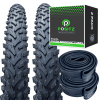 Positz Essential Value Bundle of 2 All Terrain Tyres and 2 Thorn Resistant Tubes