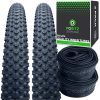 Positz Essential Value Bundle of 2 Gravel Tread Tyres and 2 Standard Tubes 26 x 2.10 (54-559) Positz Essential Value Bundle of 2 Gravel Tread Tyres and 2 Standard Tubes