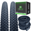 Positz Essential Value Bundle of 2 Gravel Tread Tyres and 2 Thorn Resistant Tubes 26 x 2.10 (54-559) Positz Essential Value Bundle of 2 Gravel Tread Tyres and 2 Thorn Resistant Tubes