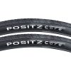 Positz Core Anti-Puncture Road Bike Value Bundle of 2 Tyres and 4 Tubes 700 x 25c Presta Positz Core Anti-Puncture Road Bike Tyres 700 x 25c (25-622) Black (2 Pack)