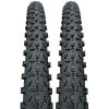 Positz Value Bundle of 2 MTB Tyres 29 x 2.10 (54-622) and 2 TPU Tubes Presta Positz Essential Aggressive Tread MTB Tyres 29 x 2.10 (54-622) Black (2 Pack)