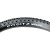 Positz Value Bundle of 2 MTB Tyres 29 x 2.10 (54-622) and 2 TPU Tubes Presta Positz Essential Aggressive Tread MTB Tyres 29 x 2.10 (54-622) Black (close view of logo)