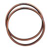 Positz Essential Road Bike Tyres 700 x 25 (25-622) Tangerine Wall (2 Pack)