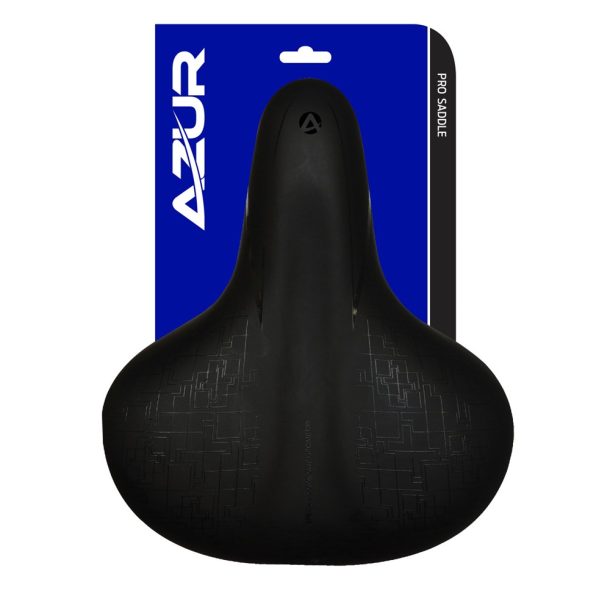 Azur Gamma Pro Special Comfort Geometry eBike-Ready Saddle with Memory Foam Azur Gamma Pro Special Comfort Geometry Saddle with Memory Foam