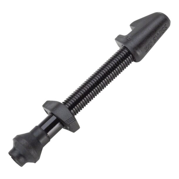 DT Swiss Tubeless Valve Alloy - Black, 40mm (fits 26-35mm rims)