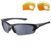 Sunwise Equinox Sunglasses with 3 Interchangeable Lenses - JET Black Frame Sunwise Equinox Sunglasses with 3 Interchangeable Lenses - JET Black Frame