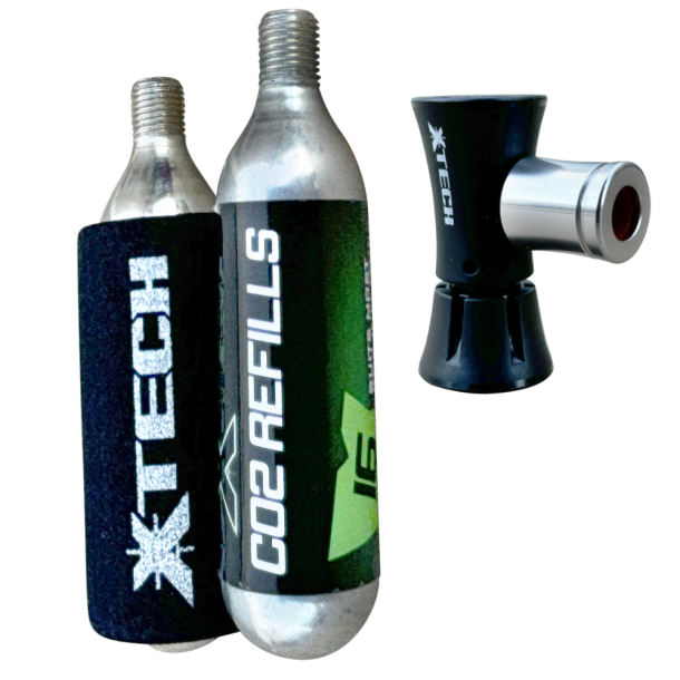 X-Tech CO2 Inflator Controller + Two 16g Cartridges