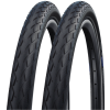 Schwalbe Marathon Tyres 700 x 23c (23-622) Black/Reflective (2 Pack) Schwalbe Marathon Tyres (2 Pack)