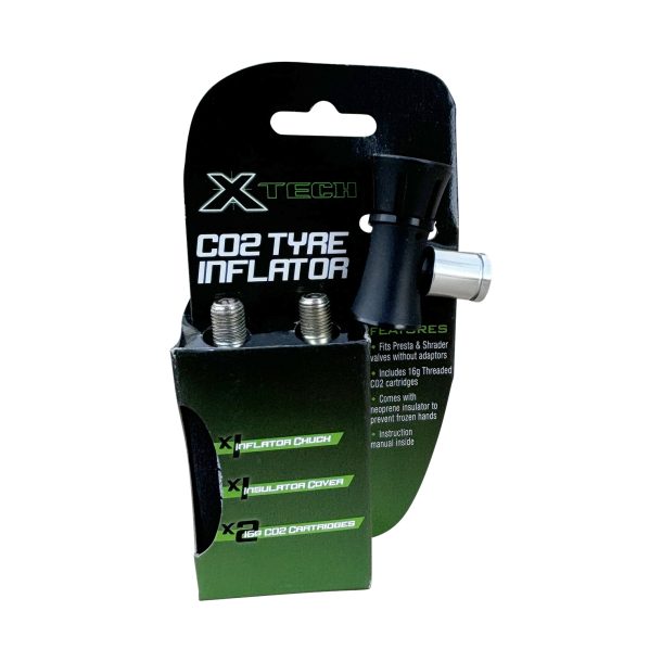 X-Tech CO2 Inflator Controller + Two 16g Cartridges (in packaging)