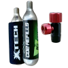 X-Tech CO2 Inflator Regulator II Red + Two 16g Cartridges