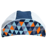 Castelli Cycling Cap – Prismatic (Steel Grey/Navy) | Made in Italy Castelli Prismatic Cycling Cap (front peak view)