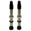 Positz Tubeless Tyre Valves - Threaded, 48mm Presta (2 Pack) Positz Tubeless Tyre Valves - Threaded, 48mm Presta (2 Pack)