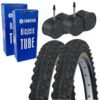 Freedom Value Bundle of 2 Gravel Tyres 26 x 1.75 (47-559) and 2 Innova Thorn Resistant Presta 33mm Tubes