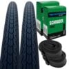 Positz Core Value Bundle of 2 Tyres 700 x 35c (37-622) and 2 Freedom Tubes Schrader Valve