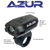 Azur Cameo 400-Lumen USB Rechargeable Bike Front Light