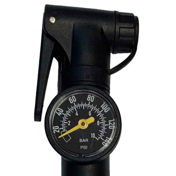Azur T-Grip Alloy Mini Pump with Clever Valve & Gauge