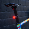 Knog Plug Compact Rear Bike Light – Black (on bike)