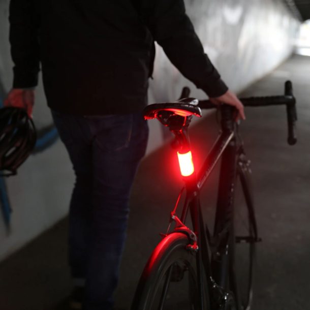 Knog Mid Cobber Bike Lights – Rear, Lifestyle Shot