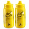 Elite Fly Tour de France Water Bottles – Yellow, 550ml (2 Pack) Elite Fly Tour de France Water Bottles Yellow