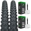 Positz Value Bundle of 2 MTB Tyres 29 x 2.10 (54-622) and 2 TPU Tubes