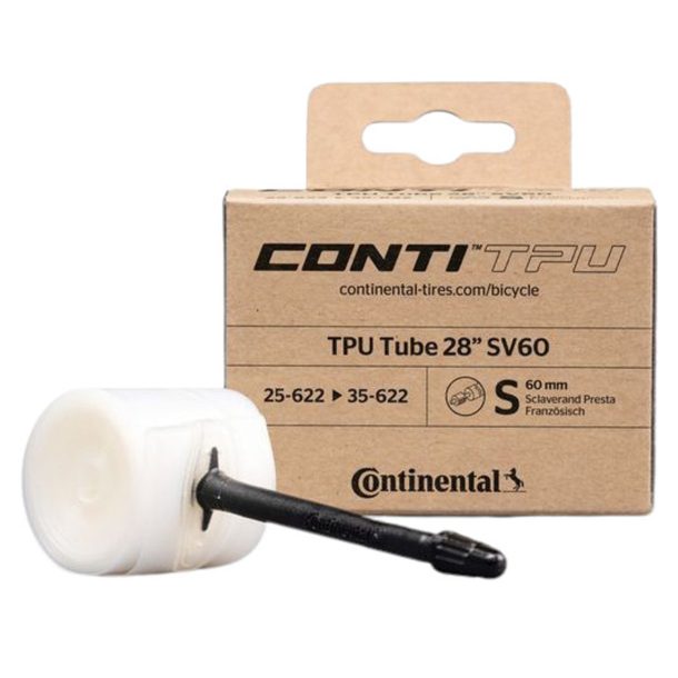 Continental Road TPU Tube 700 x 25-35c, Presta 60mm Valve
