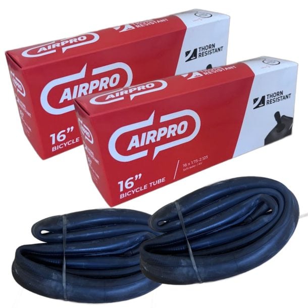 AirPro Thorn Resistant Tubes 16 x 1.75-2.125 Schrader (Box of 2)